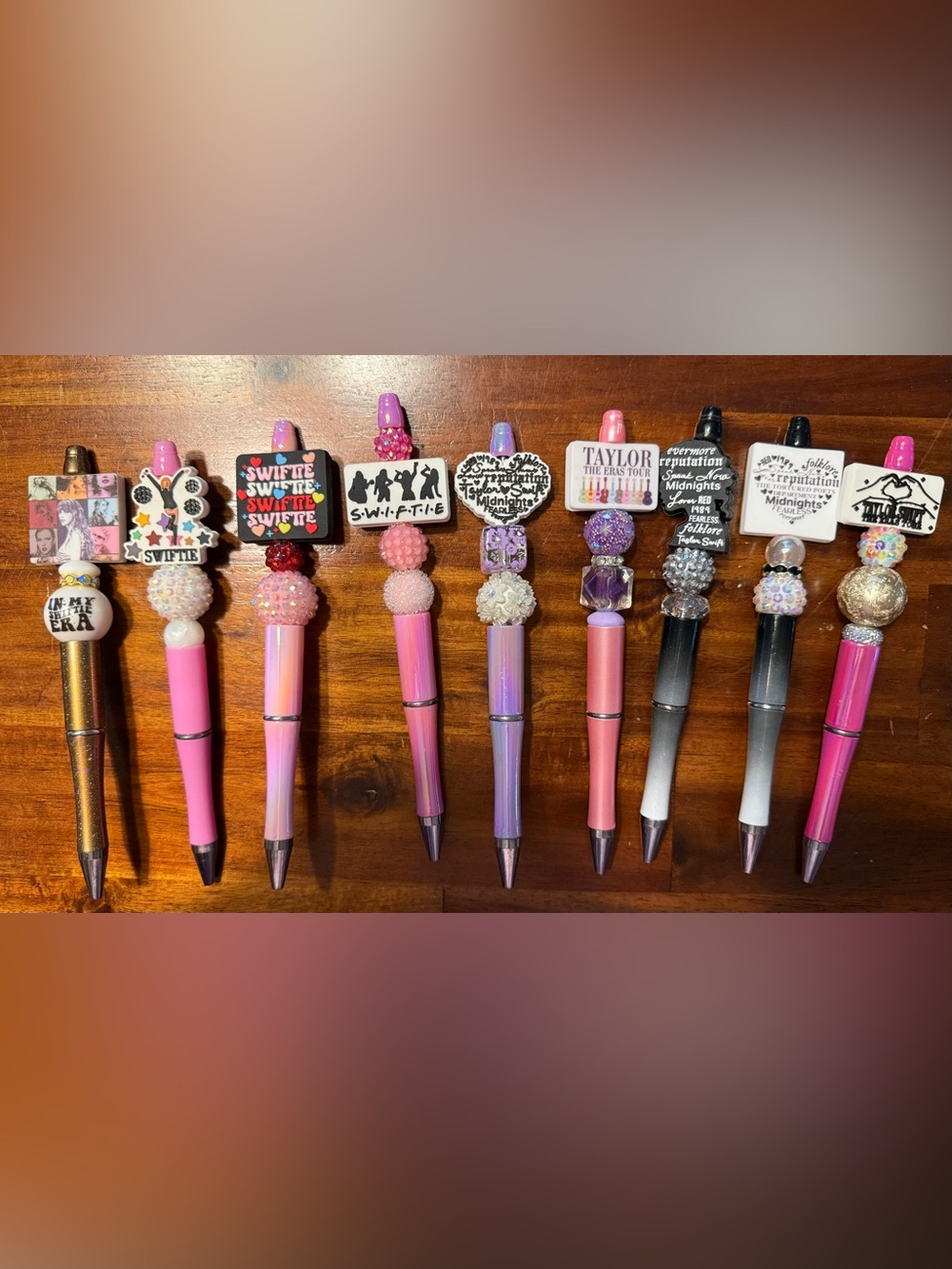 Taylor Swift Beaded Focal Pens!